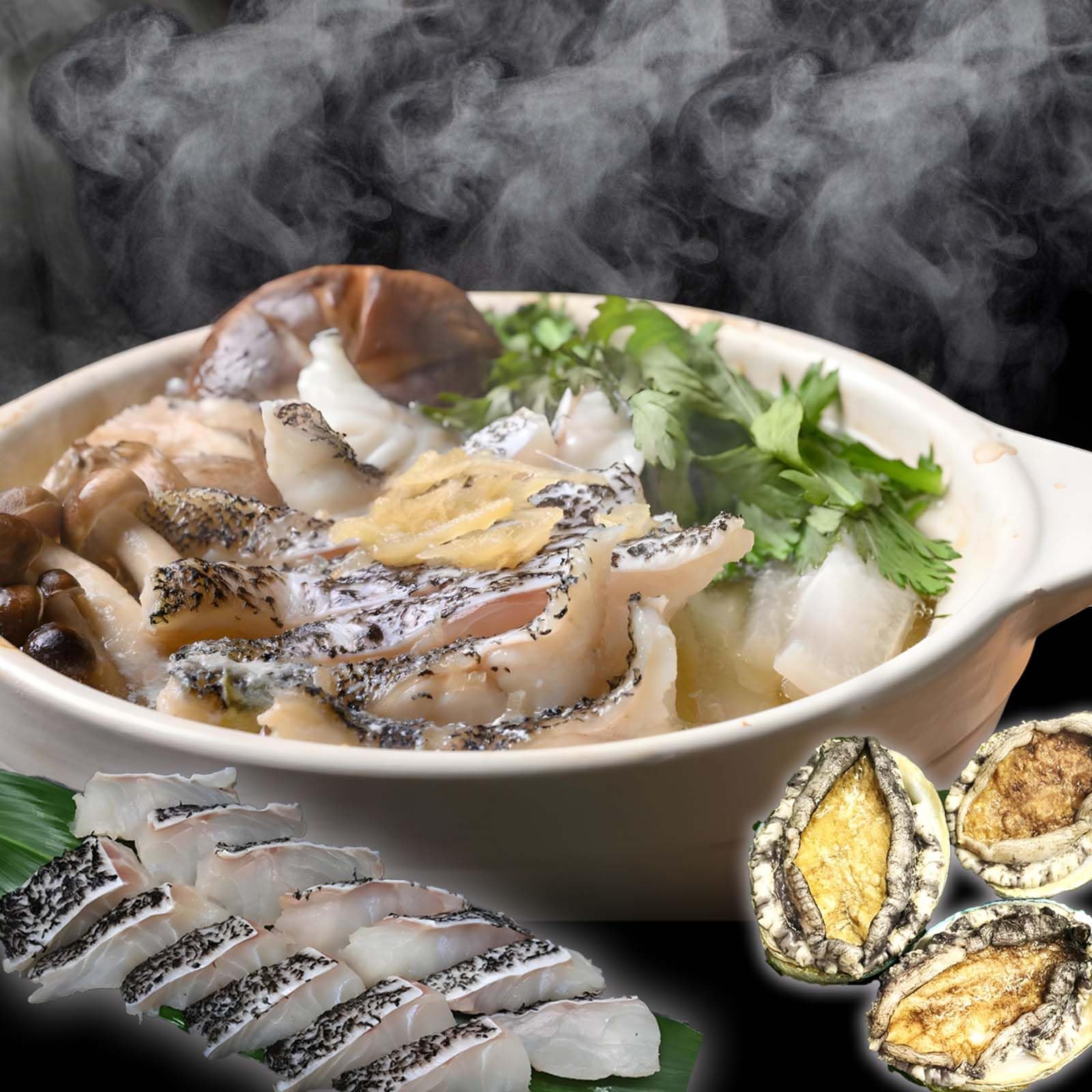 Amazon | 国産本クエ鍋セット 600g＋紀伊長島オリジナルスープ375g 3